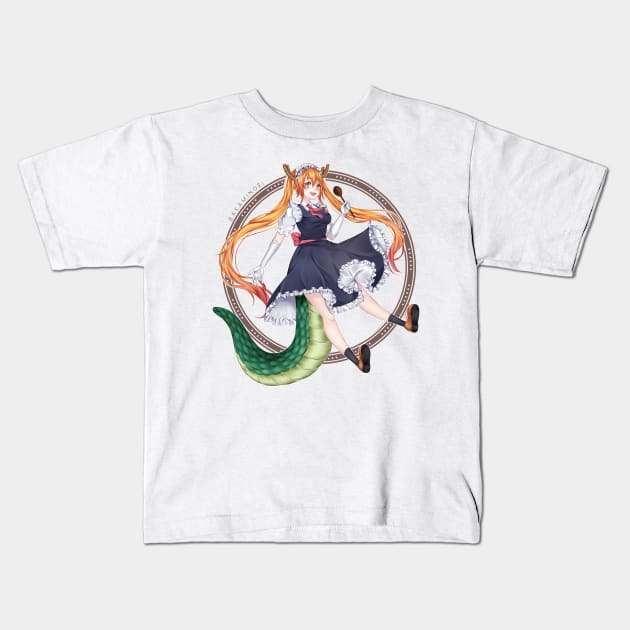 Kobayashi Dargon Maid - Tohru Kids T-Shirt by BakaMinori